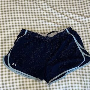 Under Armour Blue Athletic Shorts Moisture-Wicking Design